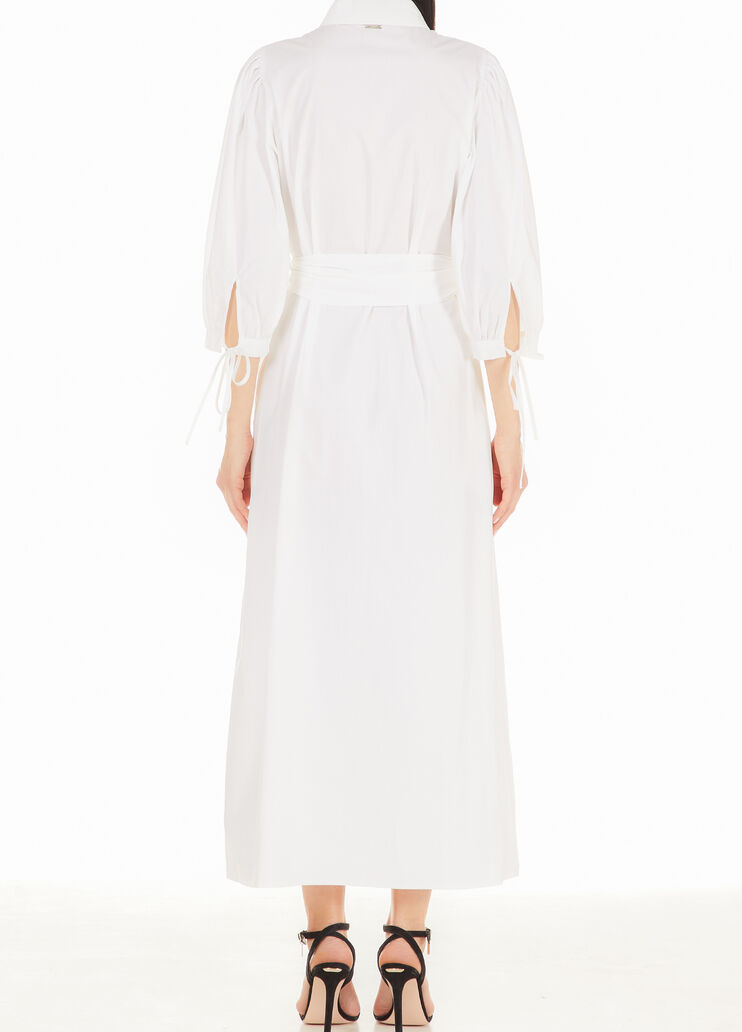 Long dress with belt Optic White Liu Jo - large image number 1 Long dress with belt Optic White Liu Jo - large image number 1