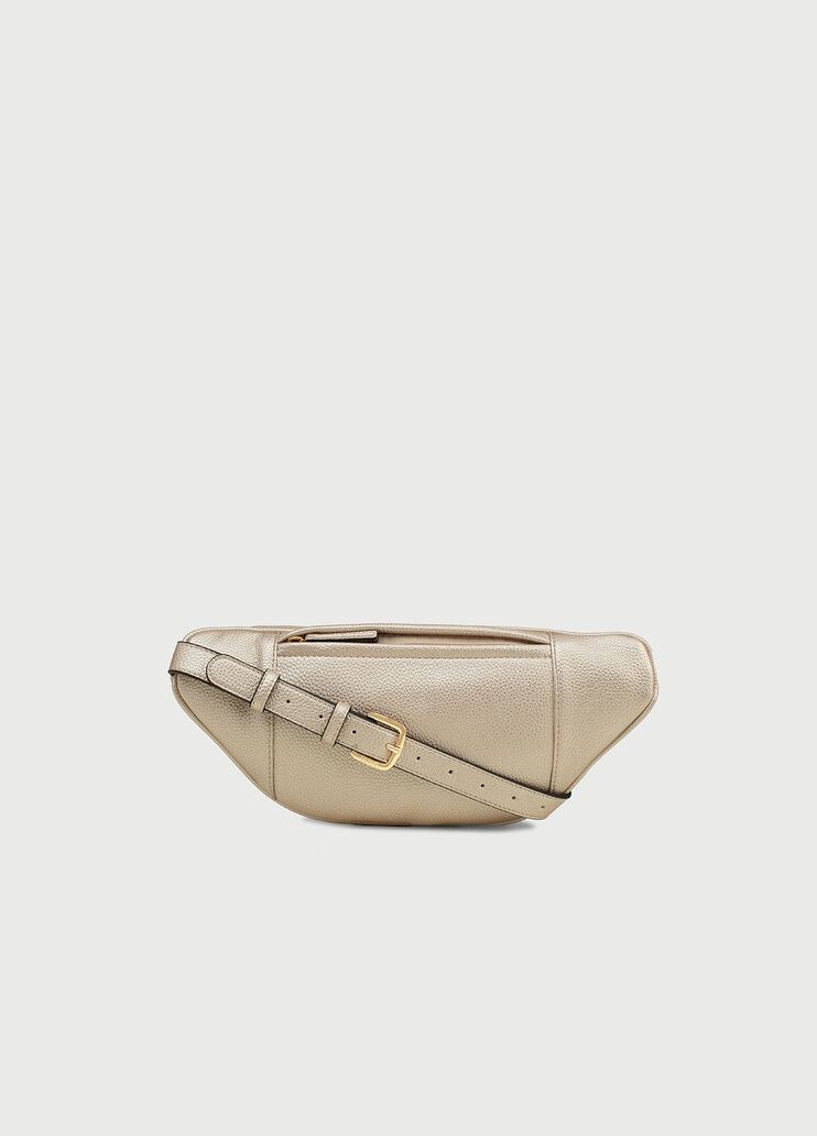 Pouch bag with logo Light gold Liu Jo - large image number 2