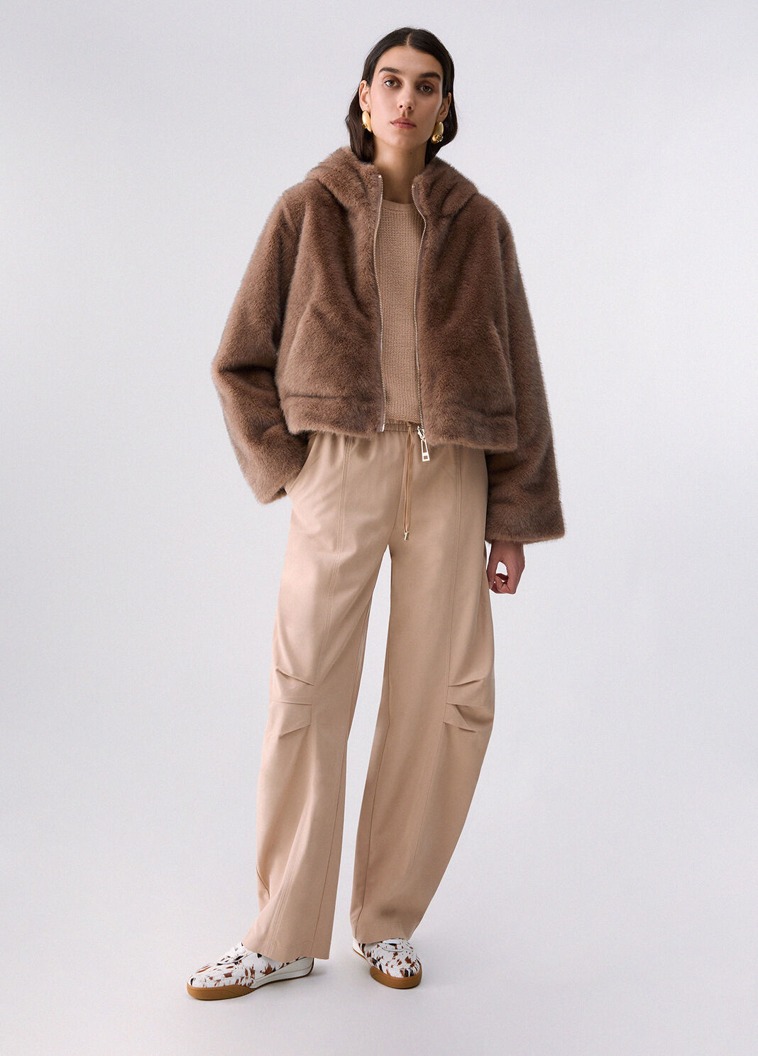 Wendbare Teddyjacke beige Liu Jo - large image number 5
