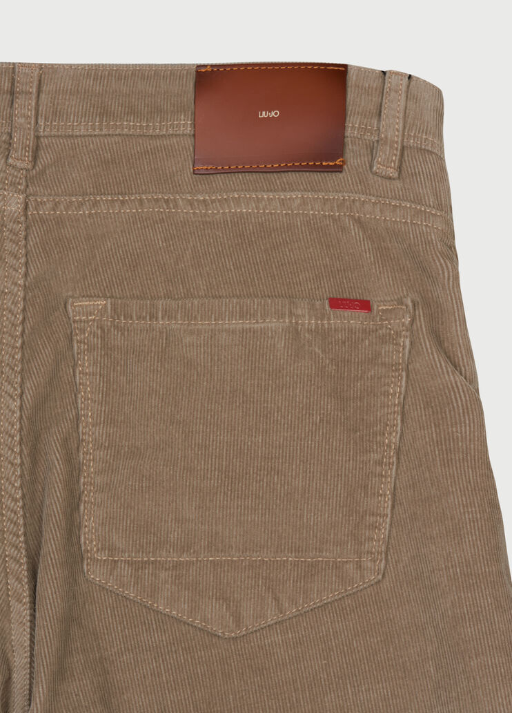 Velvet trousers Beige Liu Jo - large image number 3