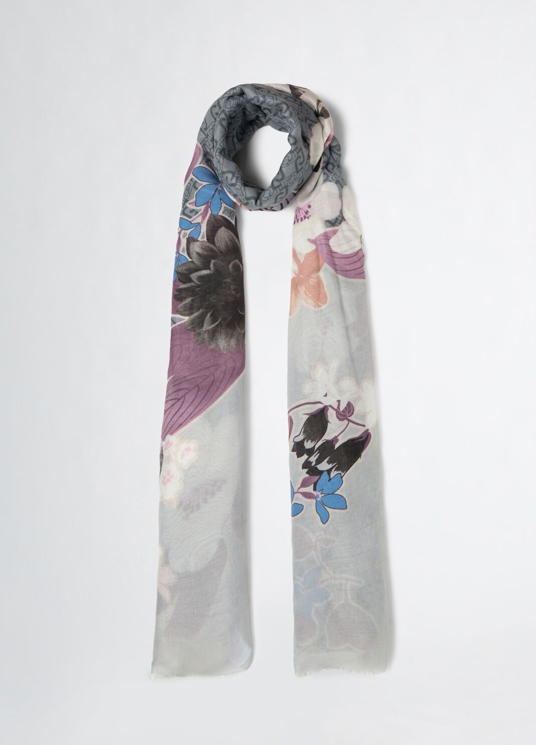Stola mit Blumenprint Schwarz Liu Jo - large image number 2