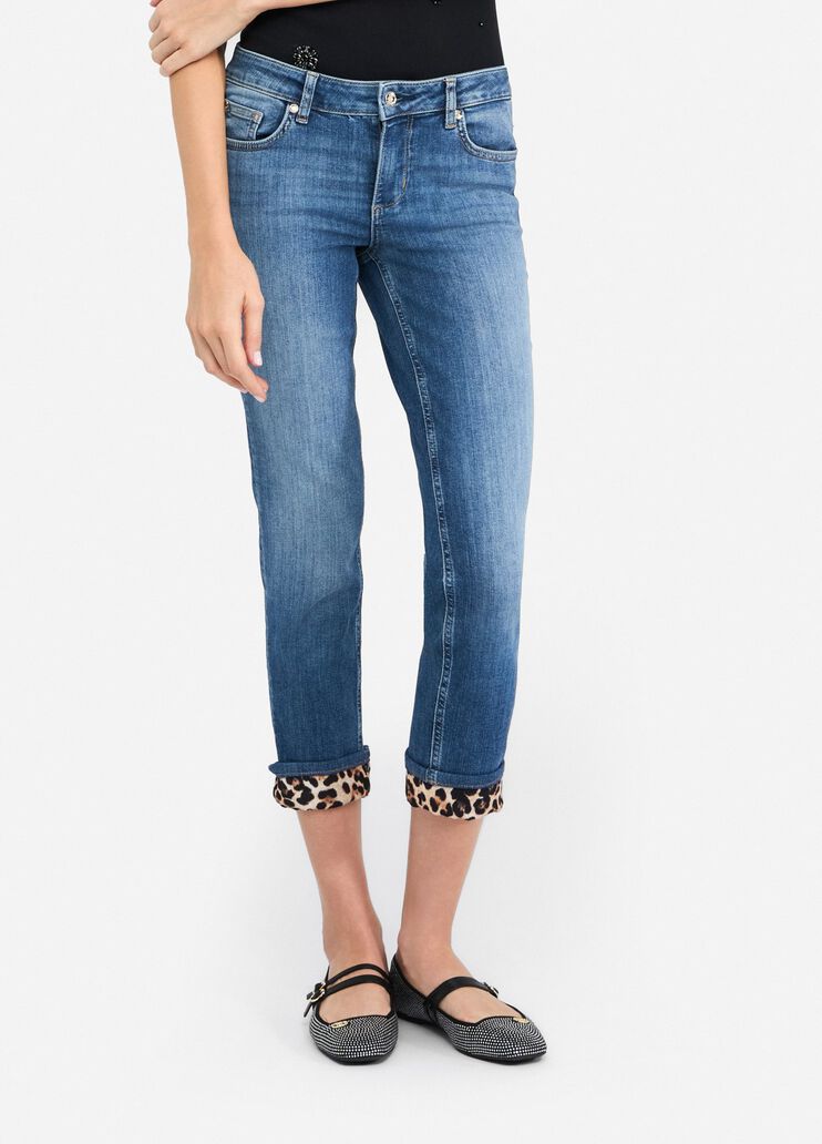 Skinny jeans with turn-ups light blue denim Liu Jo - medium Skinny jeans with turn-ups light blue denim Liu Jo - medium