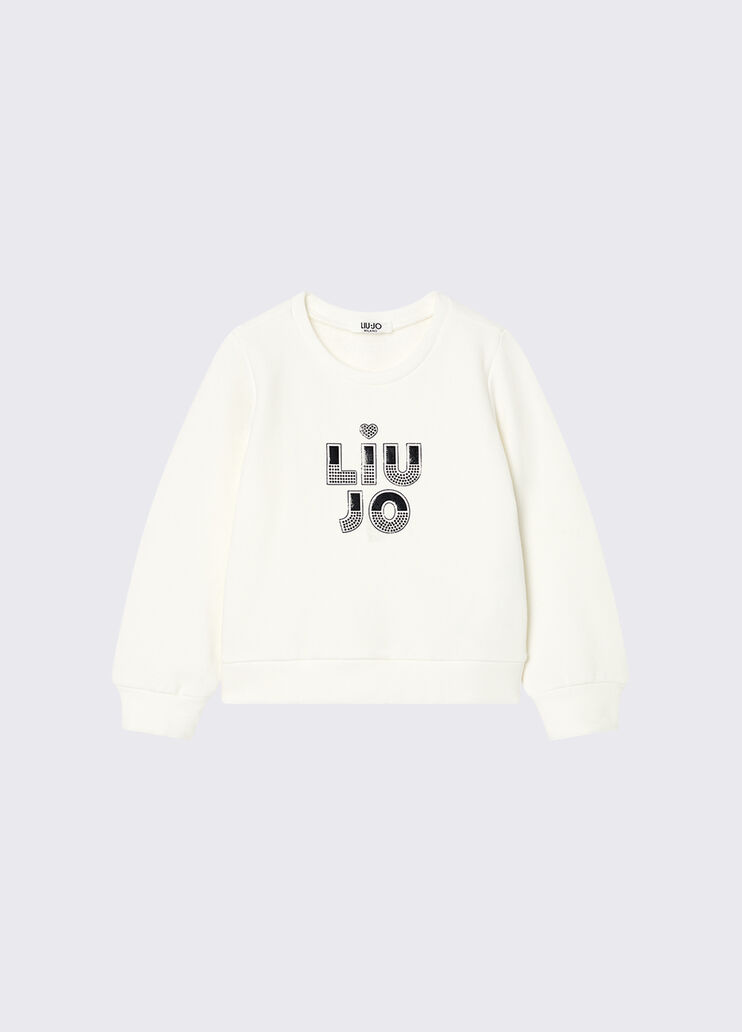 Свитшот с круглым вырезом белый Liu Jo - medium