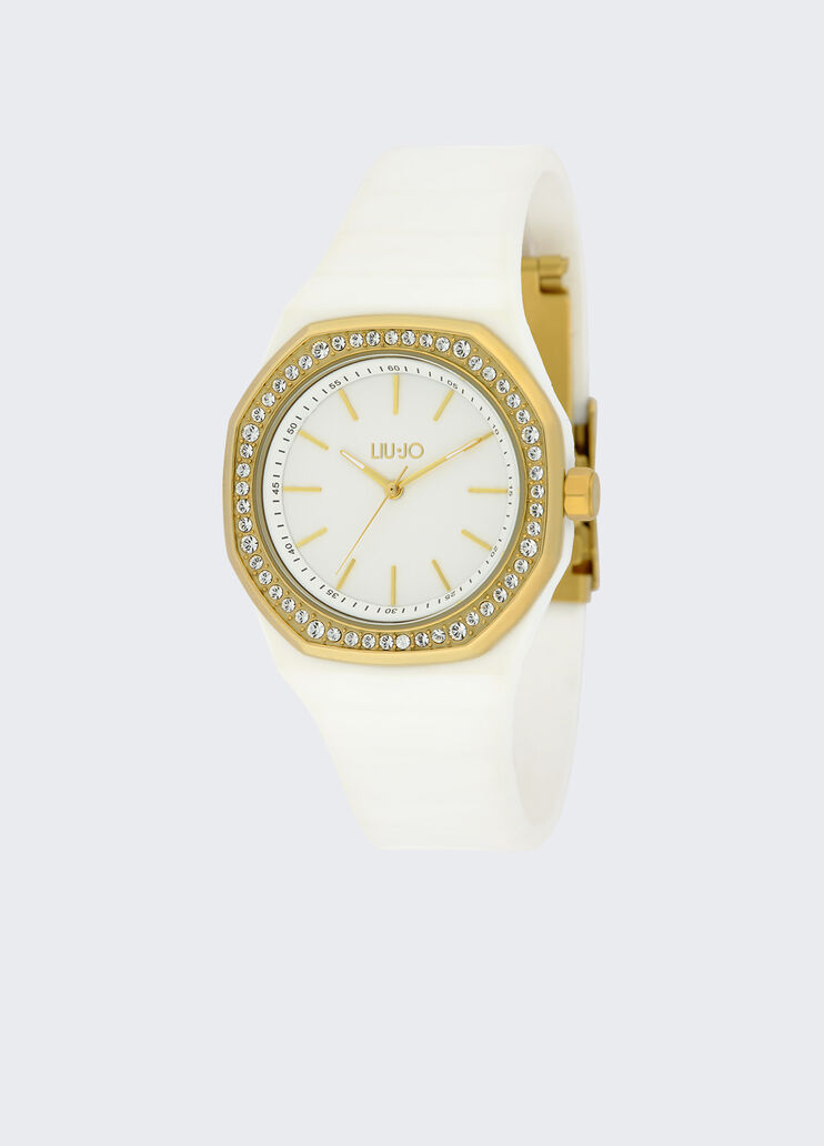 Watch with silicone strap white Liu Jo - large image number 0 Watch with silicone strap white Liu Jo - large image number 0