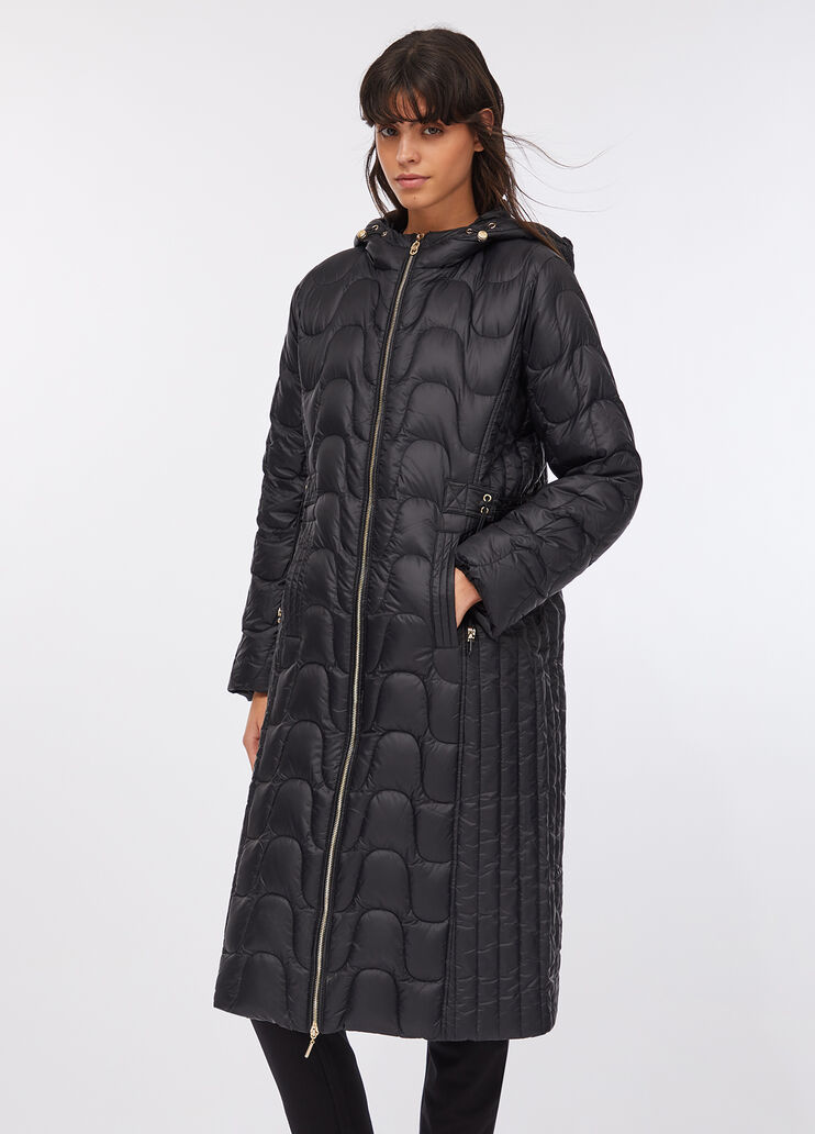 Manteau en nylon matelassé noir Liu Jo - large image number 0