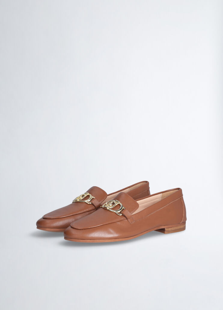 Soft nappa leather loafers brown Liu Jo - medium Soft nappa leather loafers brown Liu Jo - medium