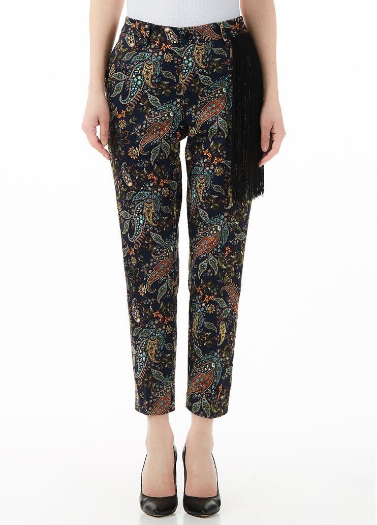 Chinos with fringes Multi-coloured cashmere Liu Jo - large image number 0 Chinos with fringes Multi-coloured cashmere Liu Jo - large image number 0