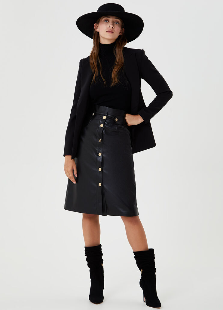 Short-sleeved turtleneck Black Liu Jo - large image number 3 Short-sleeved turtleneck Black Liu Jo - large image number 3