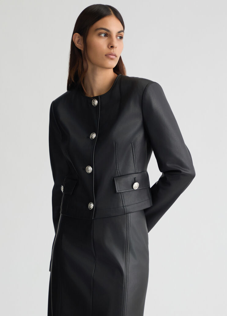 Coated fabric jacket black Liu Jo - medium Coated fabric jacket black Liu Jo - medium