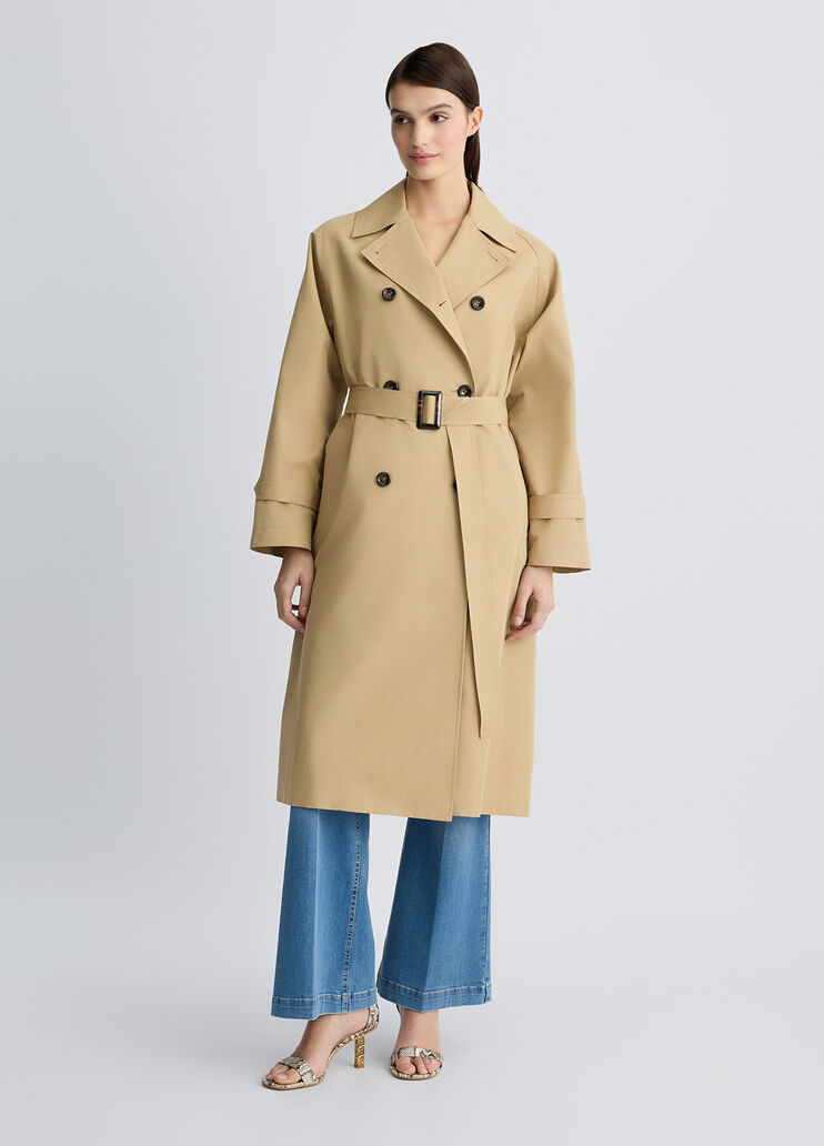 Double-breasted trenchcoat with belt beige Liu Jo - medium Double-breasted trenchcoat with belt beige Liu Jo - medium
