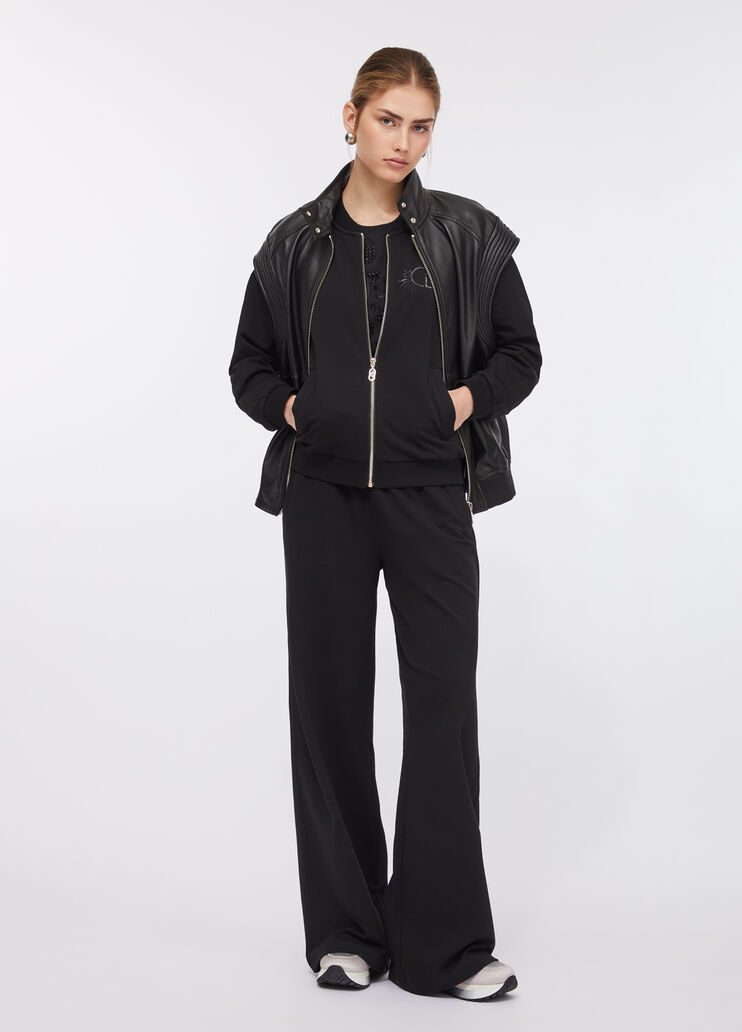 Fleece bomber jacket black Liu Jo - large image number 5