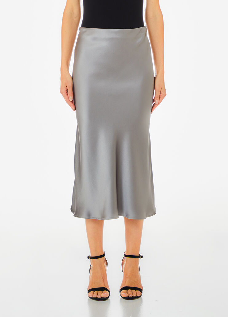 Falda de raso gris Liu Jo - medium Falda de raso gris Liu Jo - medium