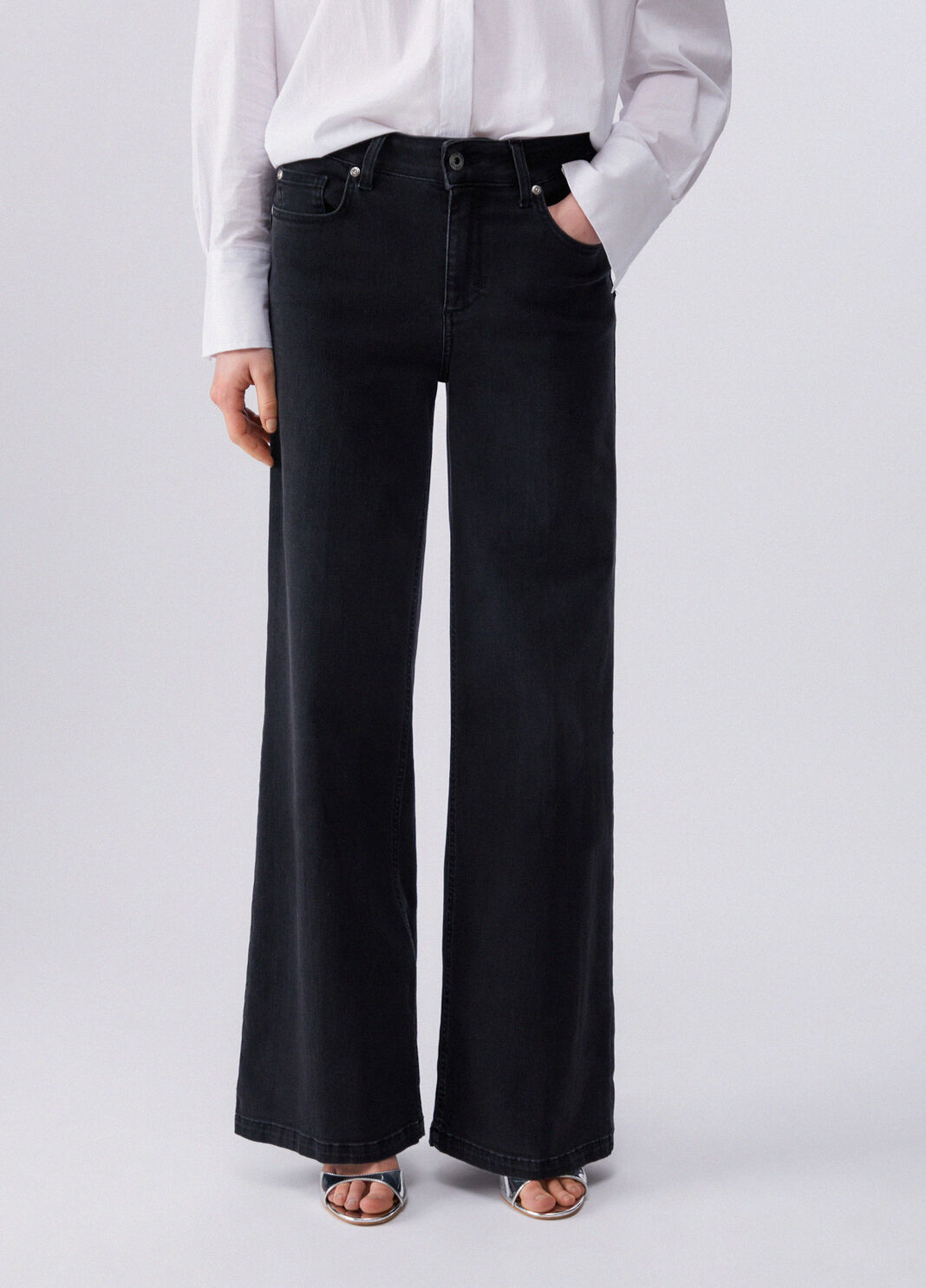 Vaqueros acampanados denim negro Liu Jo - large image number 0