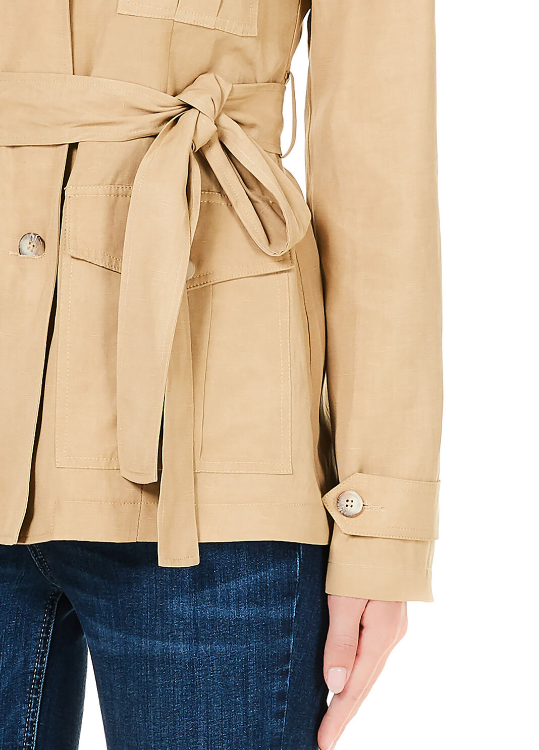 Veste avec ceinture Biscuit Liu Jo - large image number 2