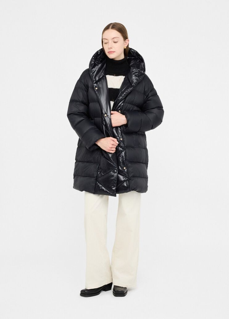 Quilted nylon coat black Liu Jo - large image number 5 Quilted nylon coat black Liu Jo - large image number 5