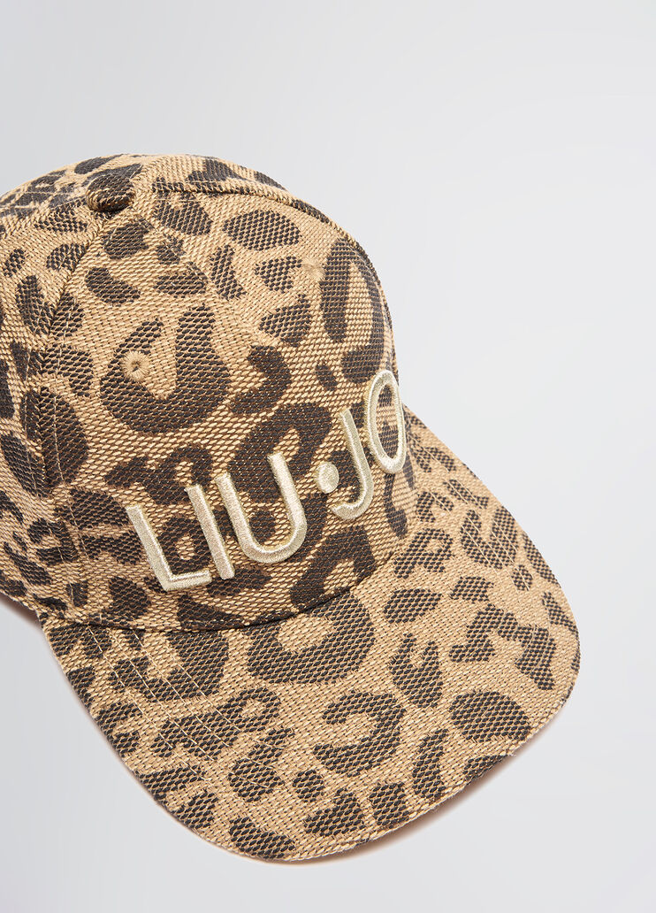 Brown animal-print jacquard baseball cap animal print Liu Jo - medium Brown animal-print jacquard baseball cap animal print Liu Jo - medium