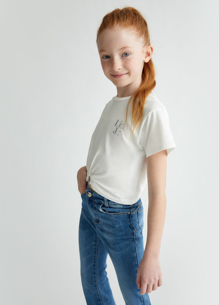 Cotton T-shirt white Liu Jo - medium Cotton T-shirt white Liu Jo - medium