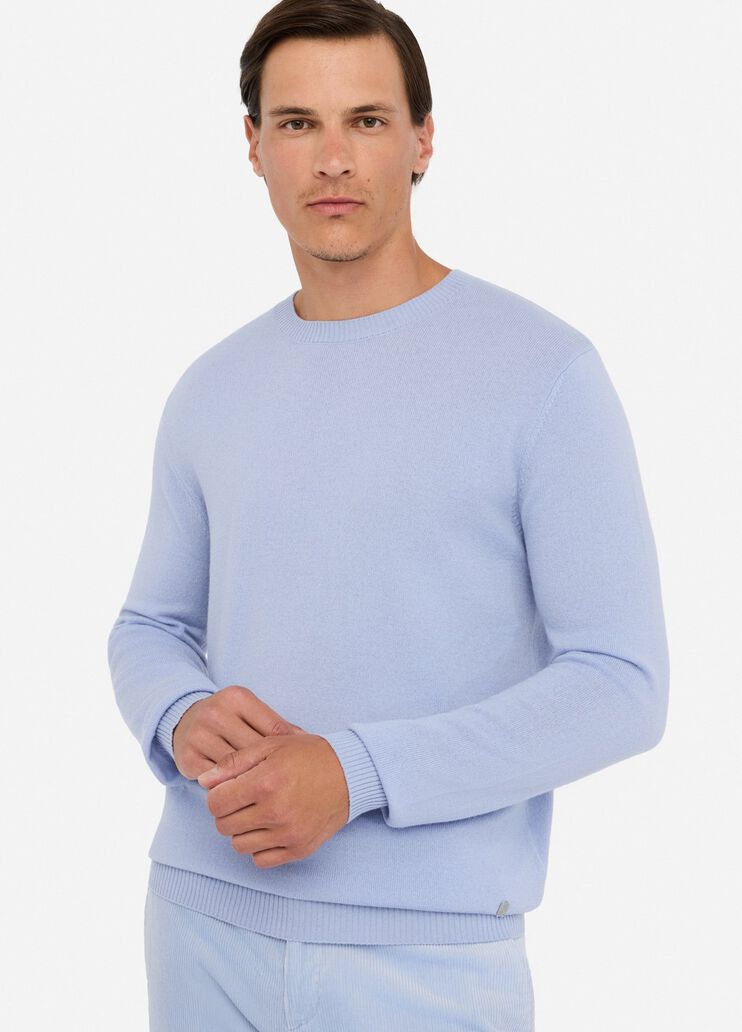 Wool and cashmere jumper air force blue Liu Jo - large image number 4 Wool and cashmere jumper air force blue Liu Jo - large image number 4