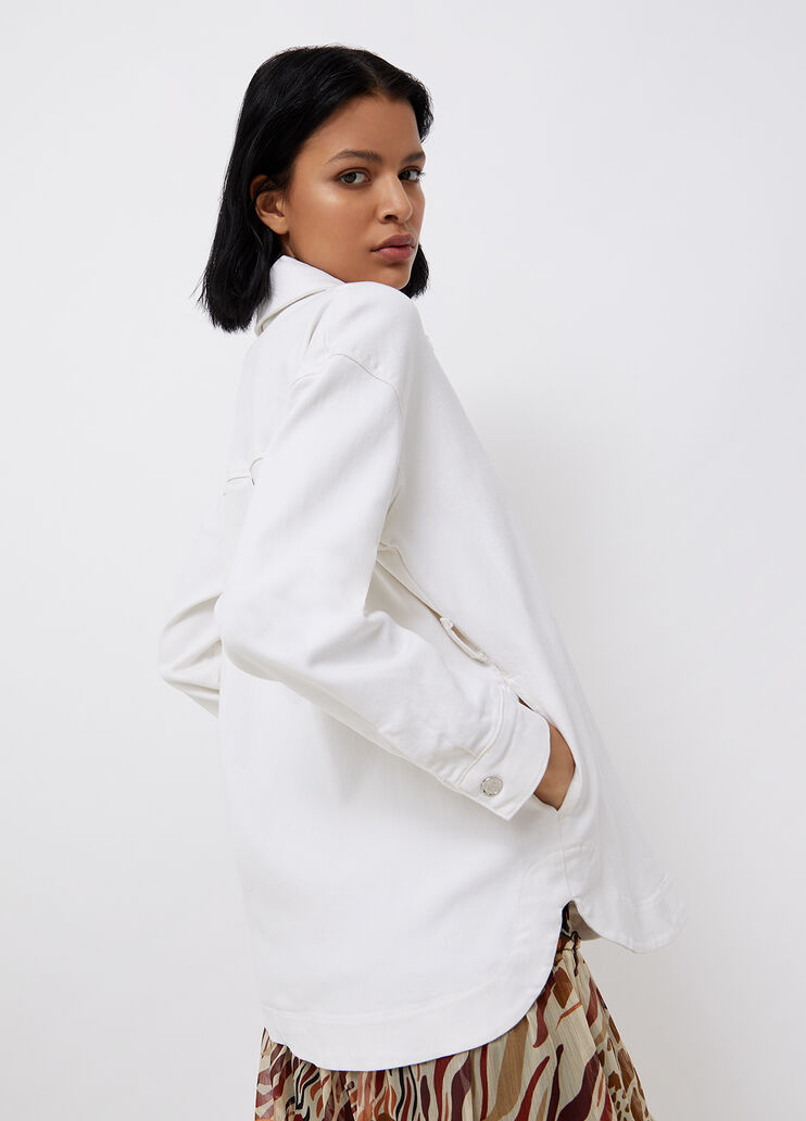 Giacca oversize con cintura bianco lana Liu Jo - large image number 4 Giacca oversize con cintura bianco lana Liu Jo - large image number 4