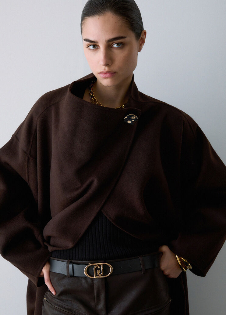 Oversized wool coat mocha Liu Jo - medium