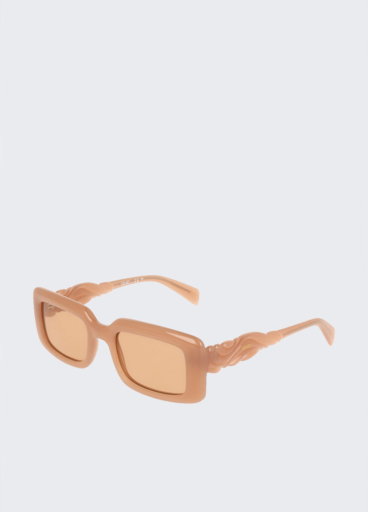 Rectangular sunglasses caramel Liu Jo - large image number 1 Rectangular sunglasses caramel Liu Jo - large image number 1