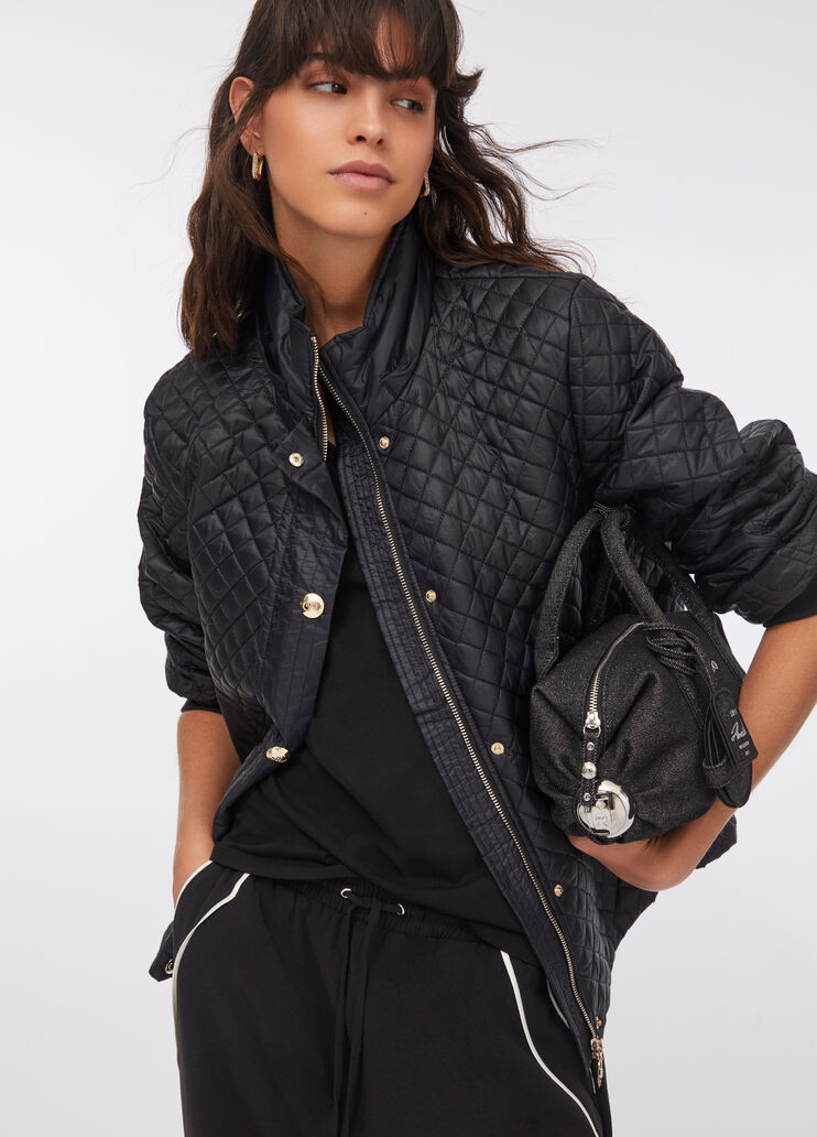 Quilted nylon coat black Liu Jo - medium