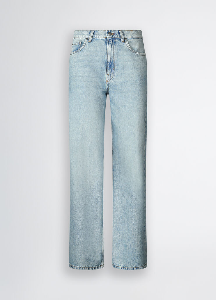 Low-rise baggy jeans light denim Liu Jo - large image number 6 Low-rise baggy jeans light denim Liu Jo - large image number 6