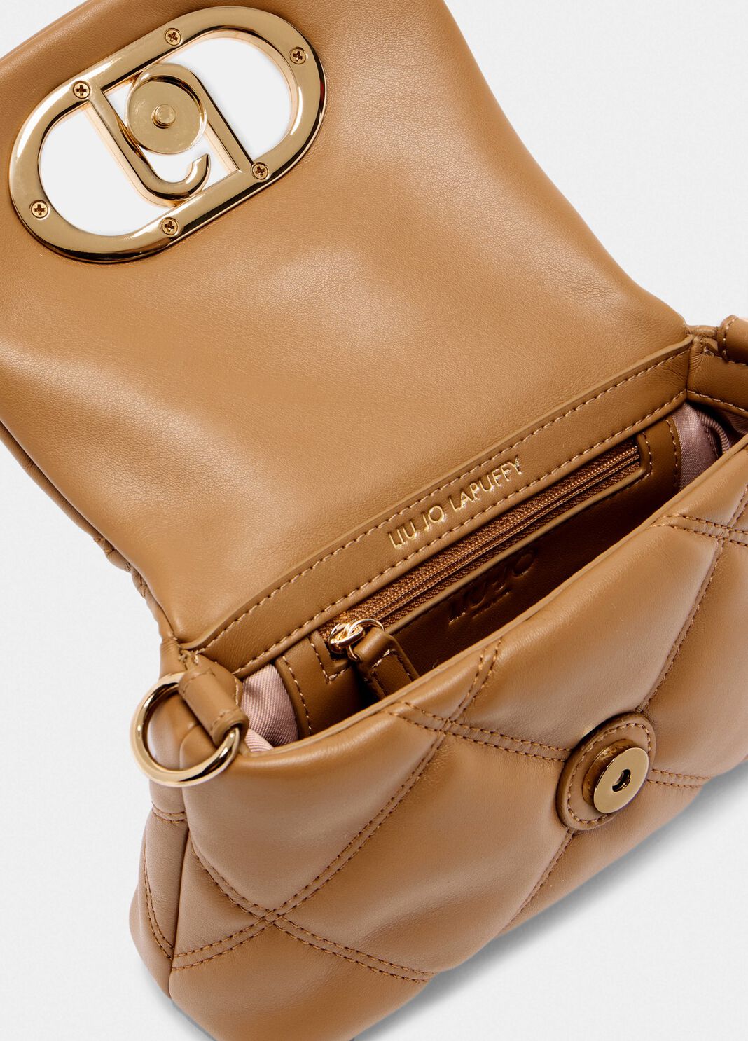 Маленькая сумка LaPuffy с эффектом матлассе коричневый Liu Jo - large image number 6