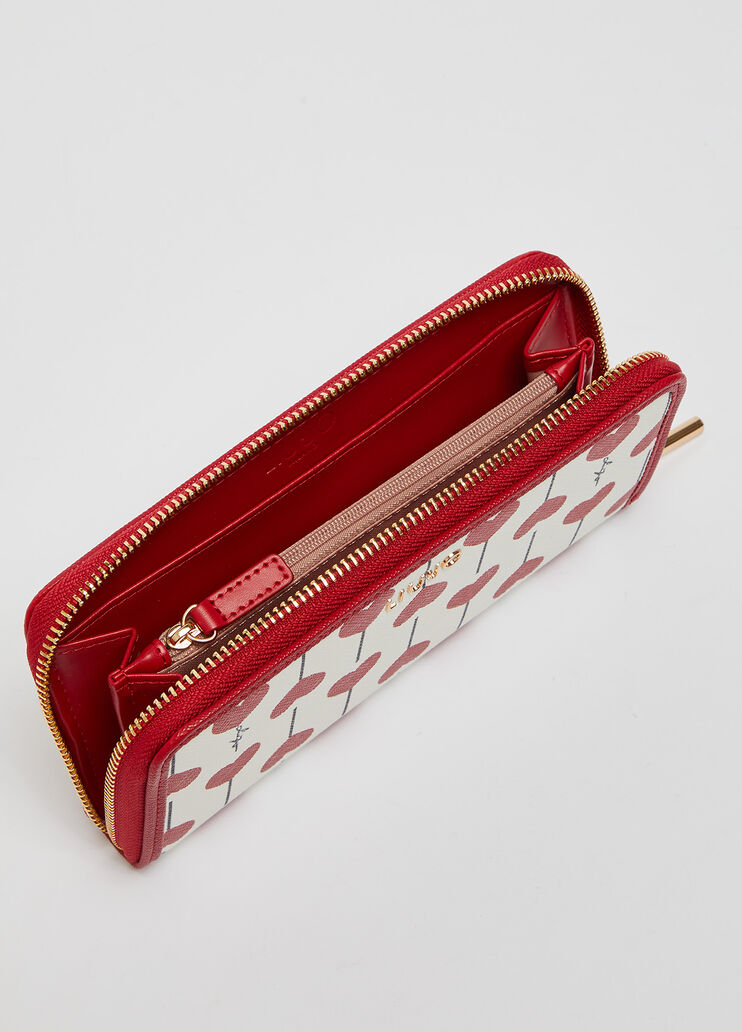 Eco-friendly wallet with hearts cherry Liu Jo - large image number 3 Eco-friendly wallet with hearts cherry Liu Jo - large image number 3