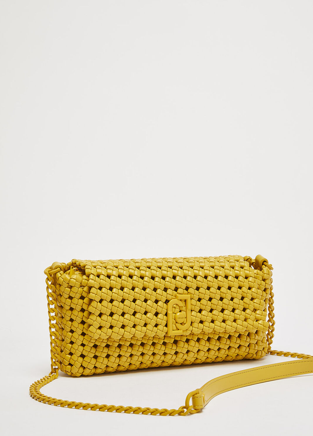 Geflochtene Umh&auml;ngetasche Hellgelb Liu Jo - large image number 2