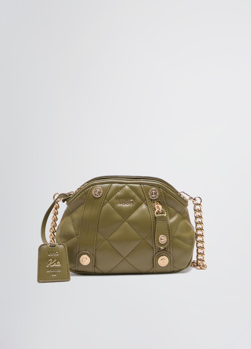 Pochette matelass&eacute;e vert militaire Liu Jo - large image number 0