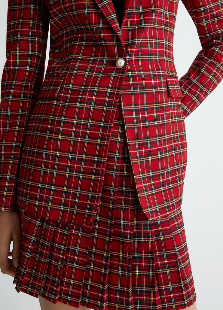 Tartan blazer red Liu Jo - large image number 2 Tartan blazer red Liu Jo - large image number 2