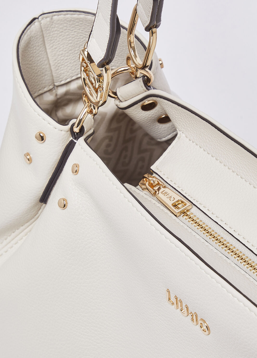 Mittelgro&szlig;e Schultertasche Creme Liu Jo - large image number 5