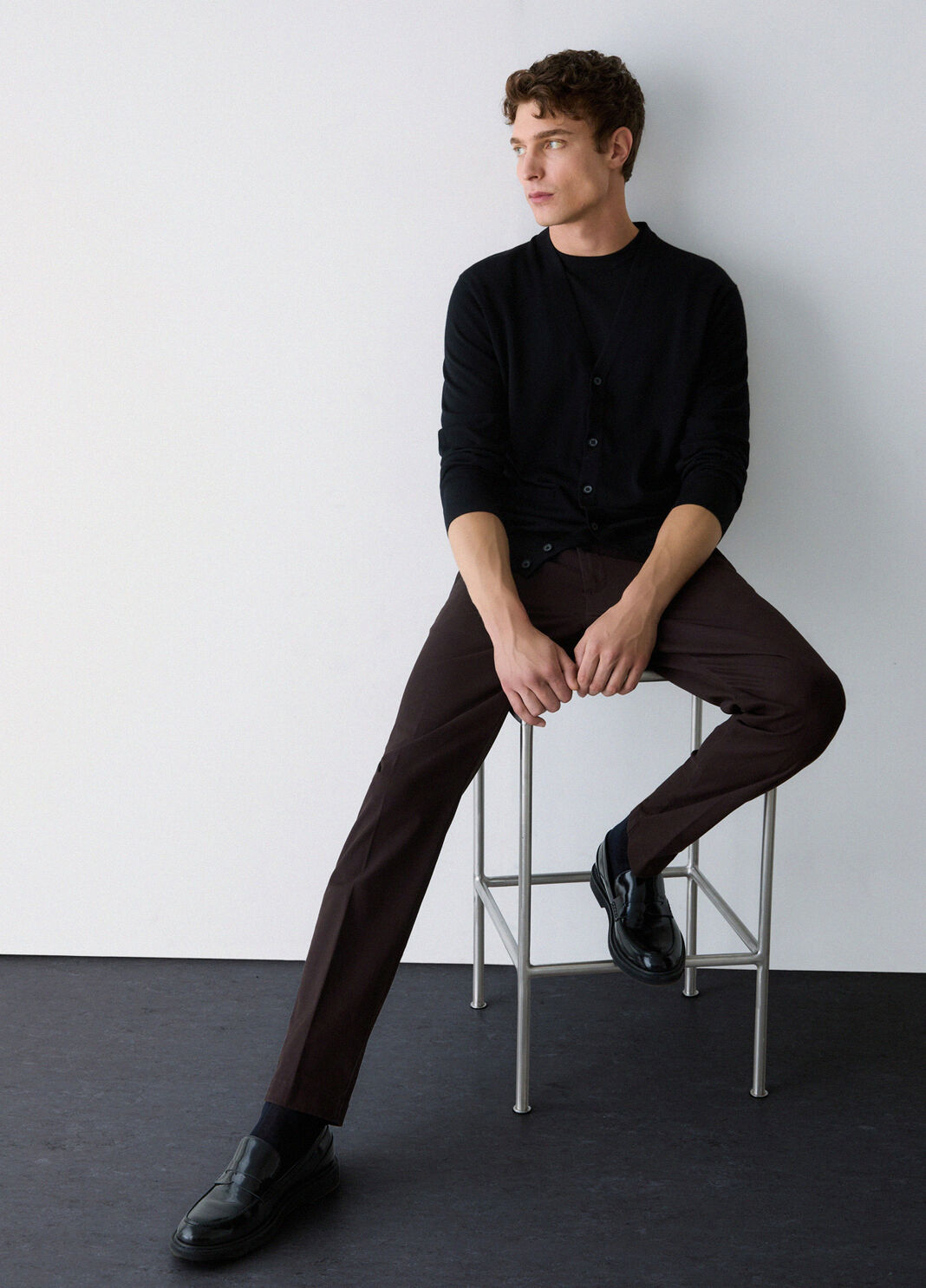 Pantalon chino en gabardine marron Liu Jo - large image number 3