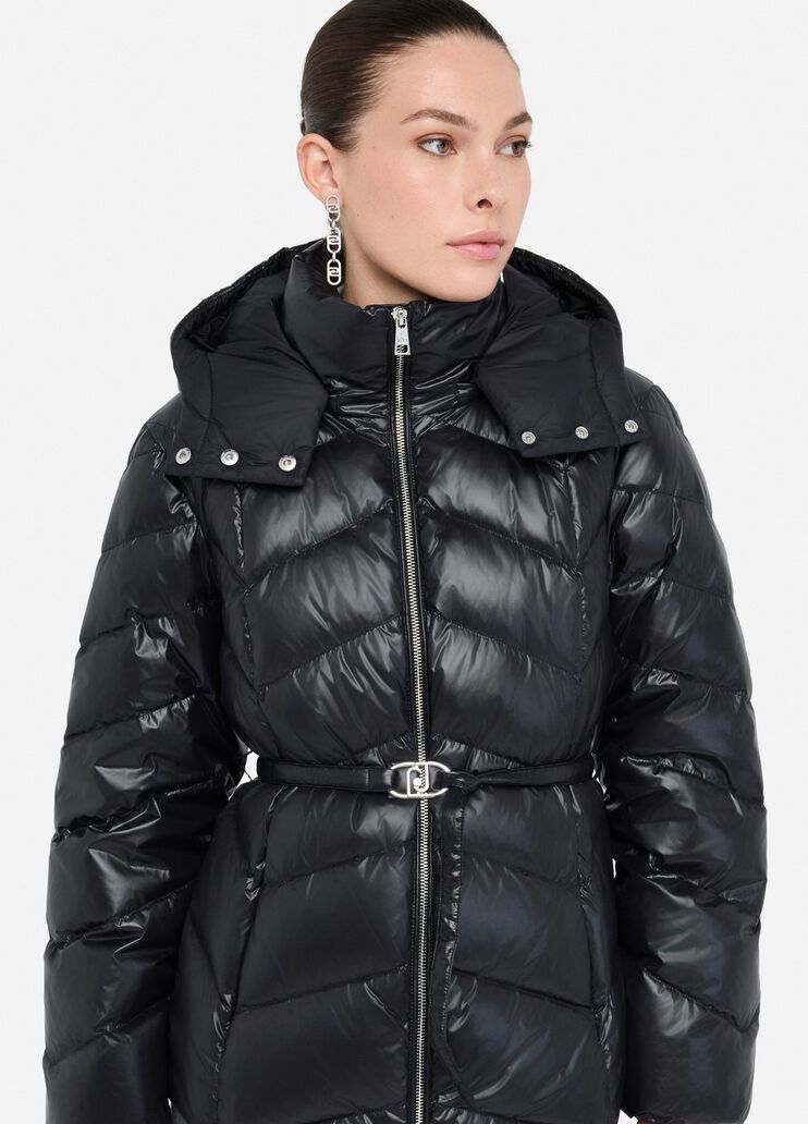 Hooded down jacket black Liu Jo - medium