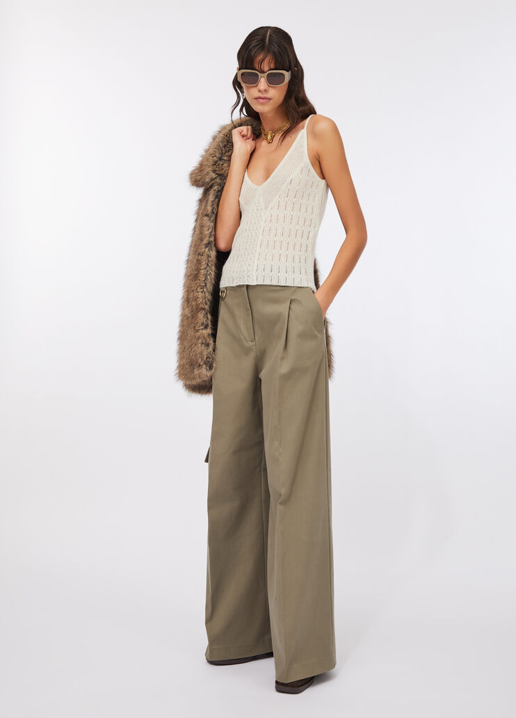 Топ из шерсти и альпаки белый Liu Jo - large image number 5