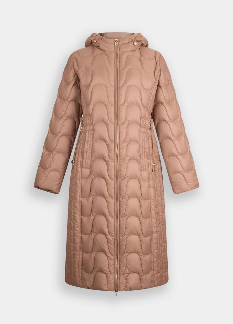 Mantel aus gestepptem Nylon Milchschokolade Liu Jo - large image number 6