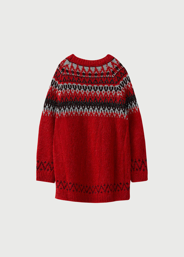 Maxi fair isle jumper 0 Liu Jo - large image number 1 Maxi fair isle jumper 0 Liu Jo - large image number 1