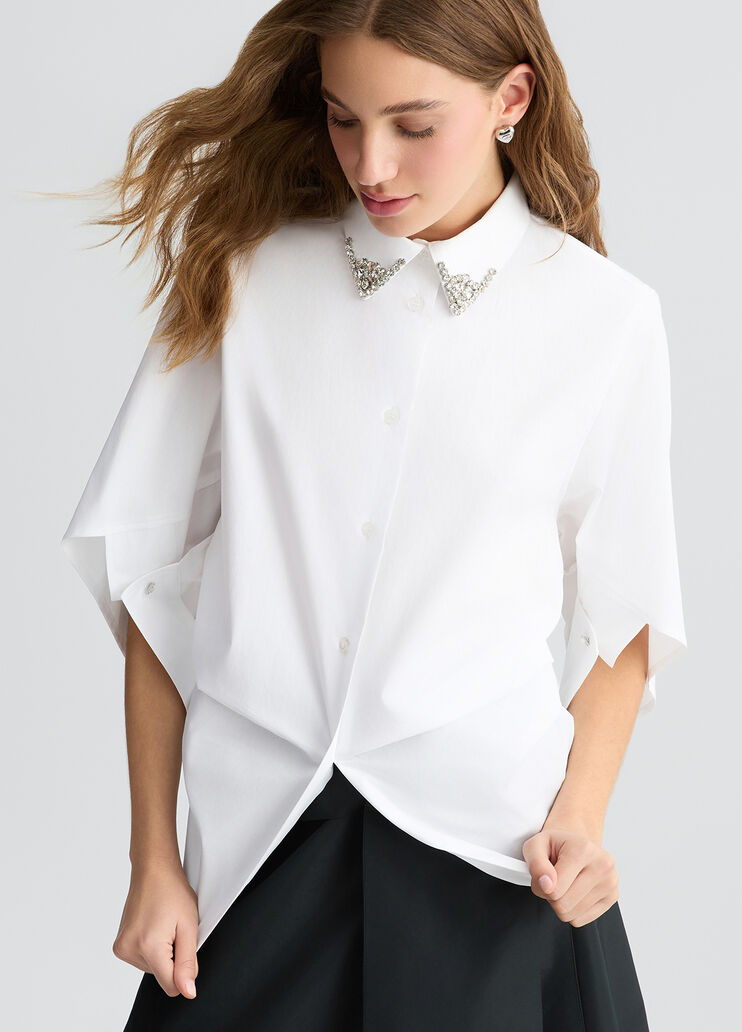 White shirt with bejewelled embellishment white Liu Jo - medium White shirt with bejewelled embellishment white Liu Jo - medium