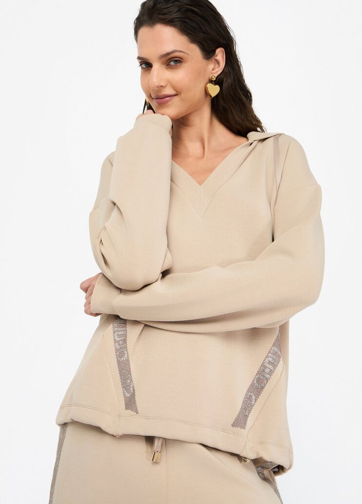 Scuba hoodie champagne Liu Jo - medium Scuba hoodie champagne Liu Jo - medium