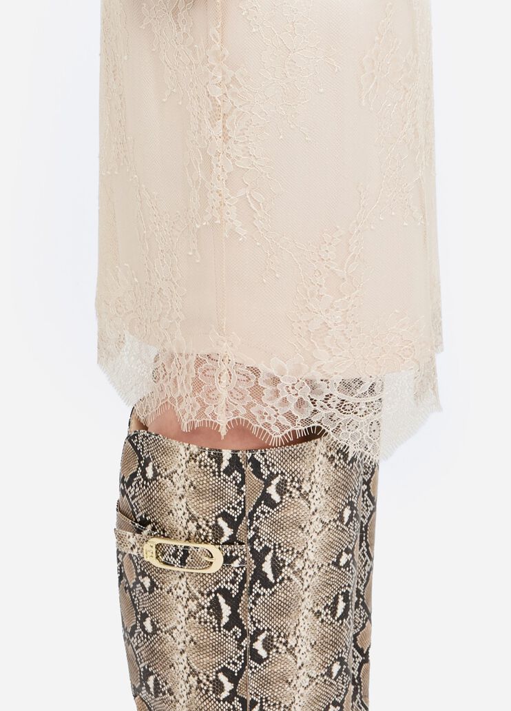 Lace skirt beige Liu Jo - large image number 3 Lace skirt beige Liu Jo - large image number 3