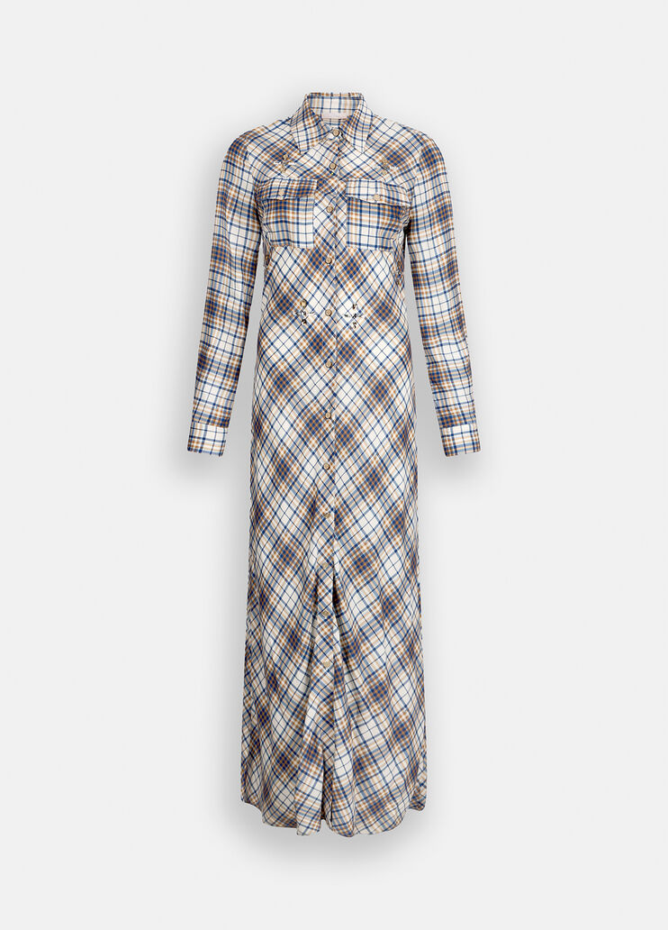 Long chequered dress check Liu Jo - large image number 6