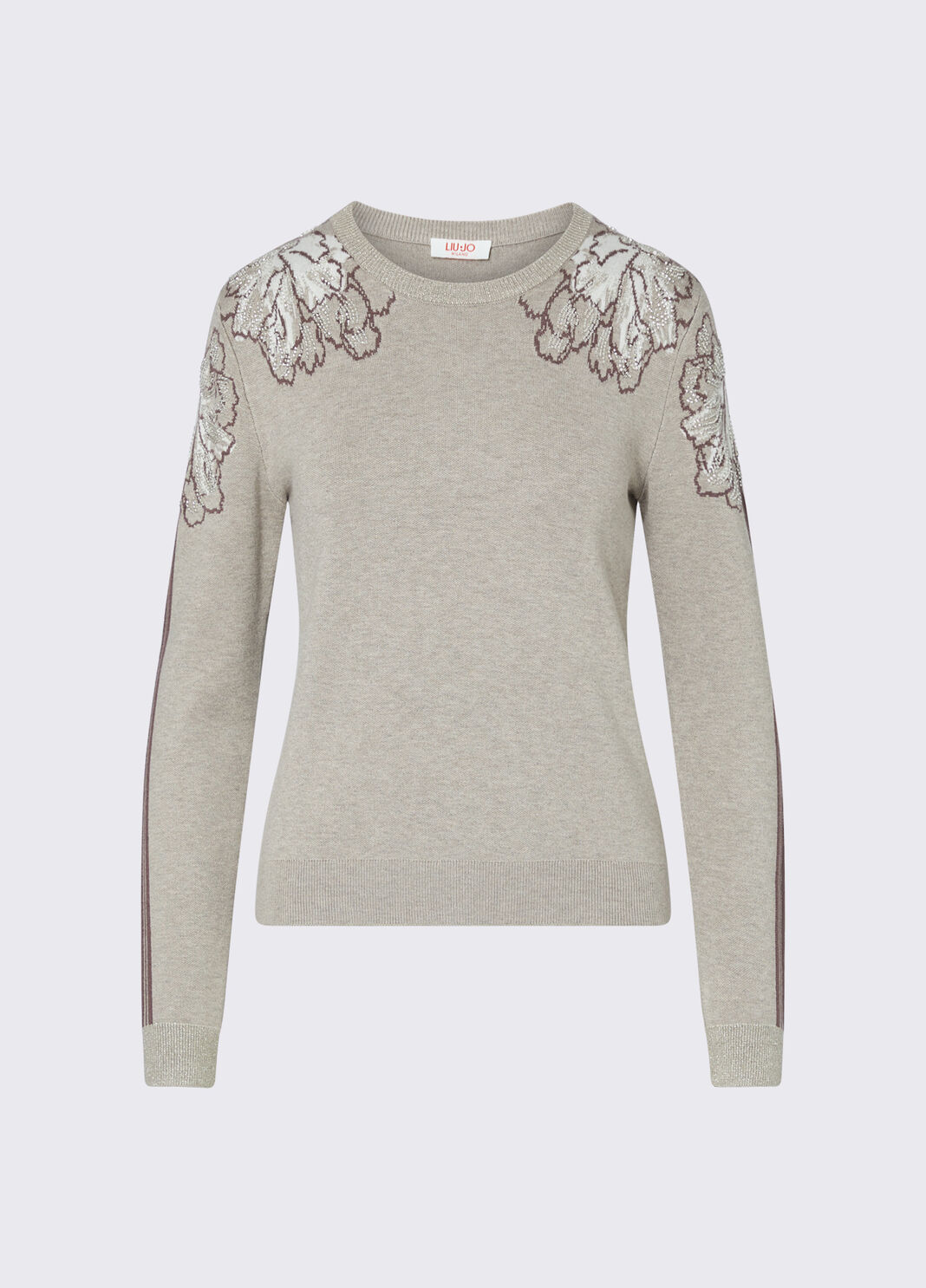 Jacquard Sweater beige Liu Jo - large image number 6
