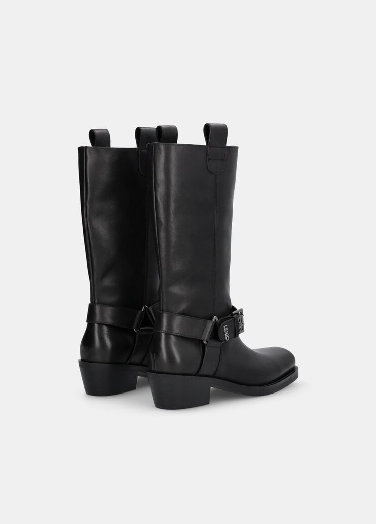 Leather Texan Boots black Liu Jo - medium