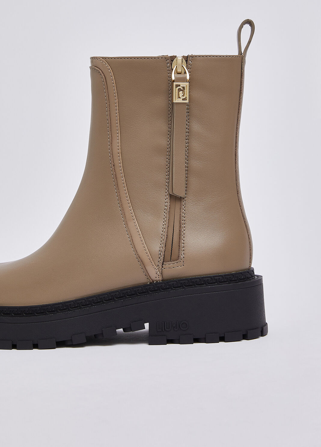 Ankle boots in leather havana Liu Jo - large image number 4