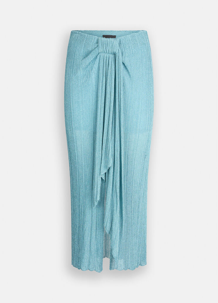 Jupe en maille Lurex® vert d'eau Liu Jo - large image number 6