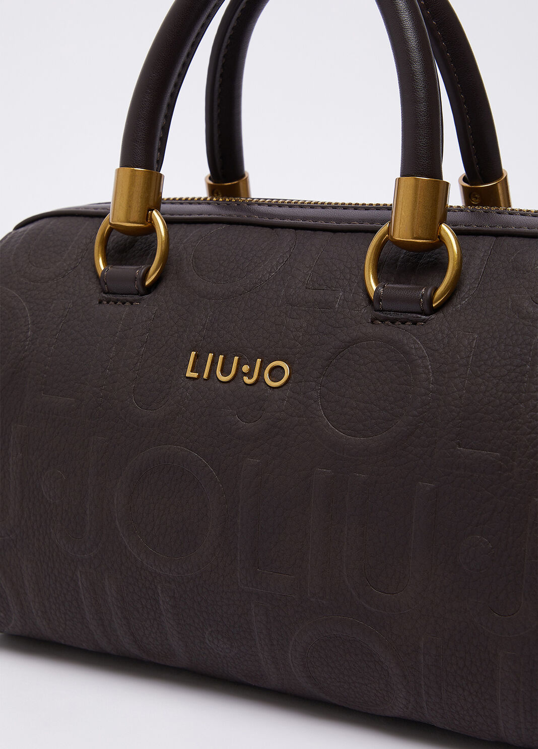 Small handbag with logo dark brown Liu Jo - large image number 5