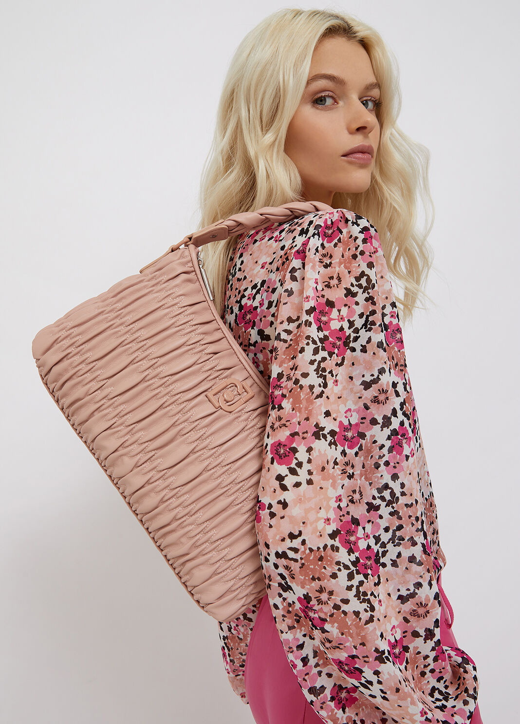 Quilted shopping bag pink Liu Jo - large image number 1