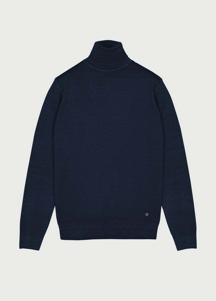 Honeycomb turtleneck Blu scuro Liu Jo - large image number 0 Honeycomb turtleneck Blu scuro Liu Jo - large image number 0