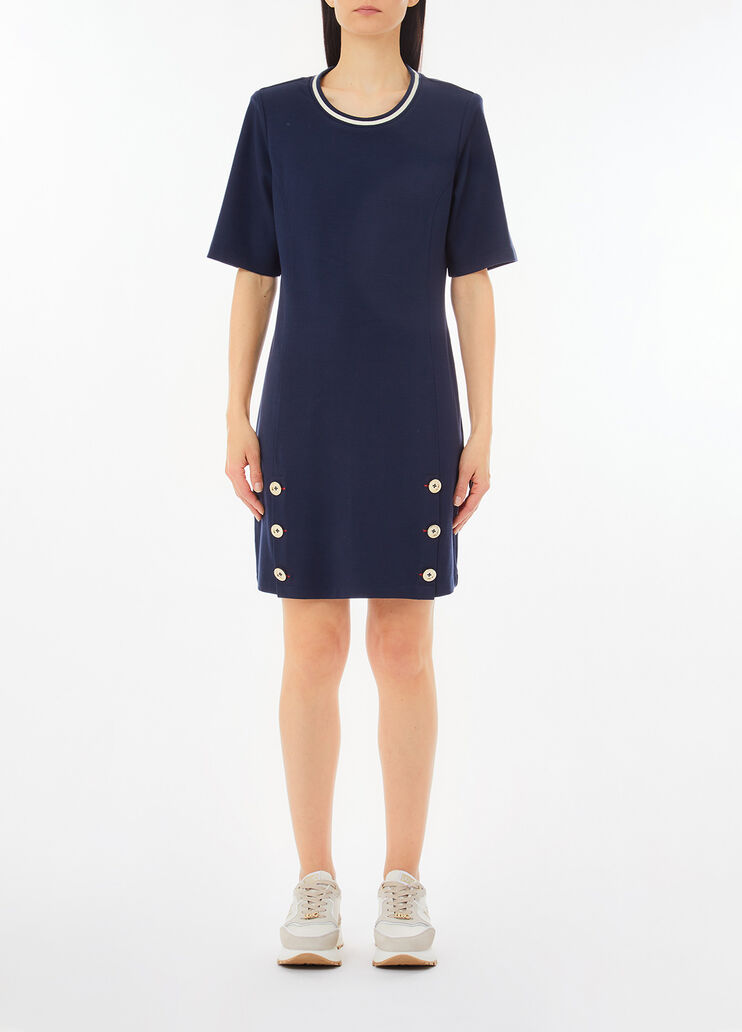 Abito corto con bottoni blu scuro Liu Jo - medium